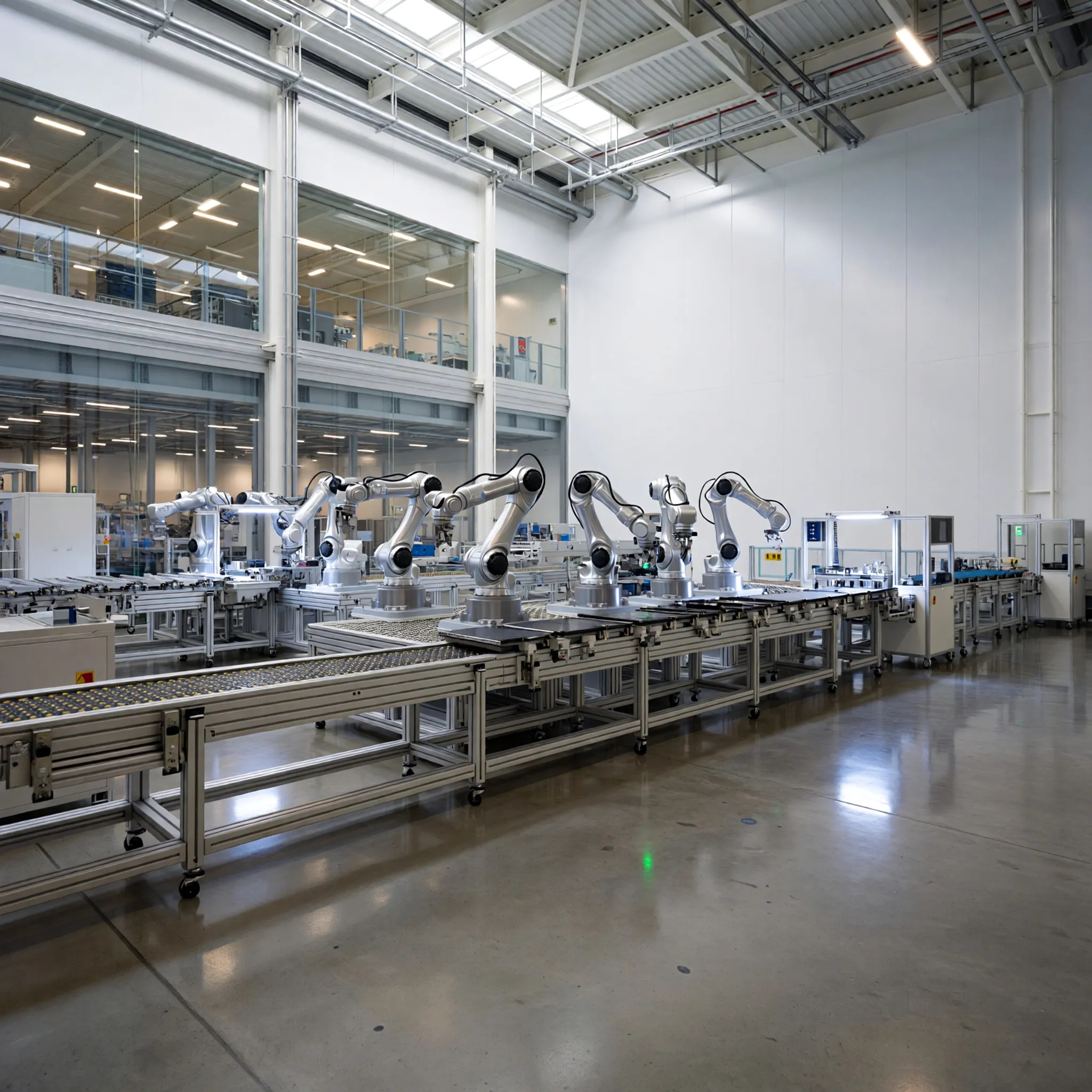 Linha de produção industrial